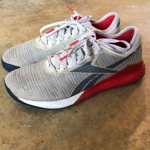Men’s Reebok Nano 9- red white and blue